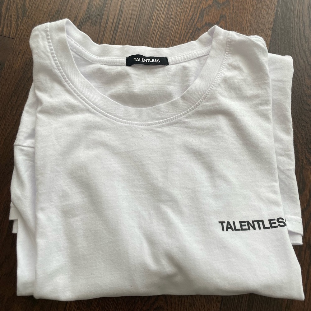 Talentless long sleeve white shirt